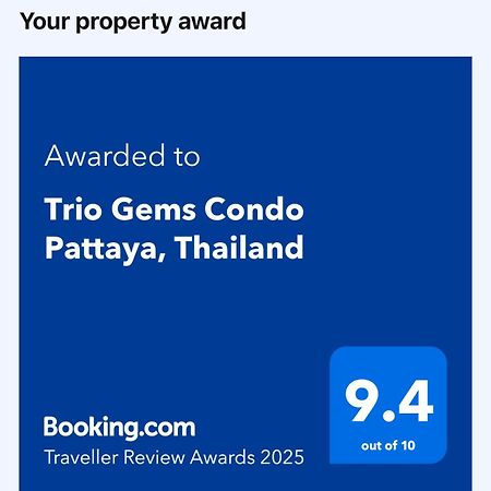 Trio Gems Condo Pattaya, Thailand Jomtien pláž Exteriér fotografie